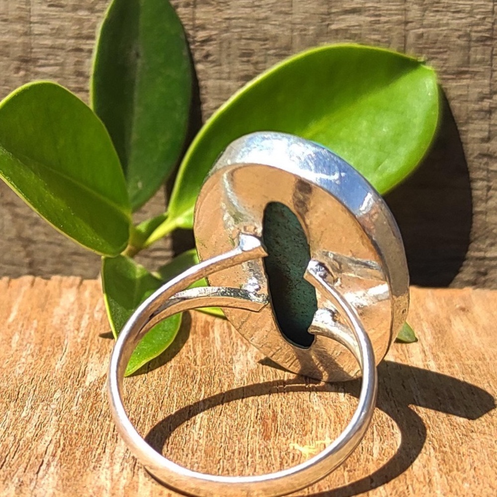925 Turquoise ring - Picture 2 of 9
